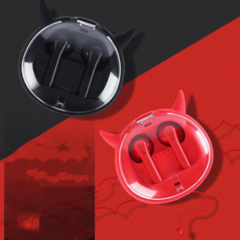 Macaron Red Tws5.0 Trådlöst Bluetooth-headset 