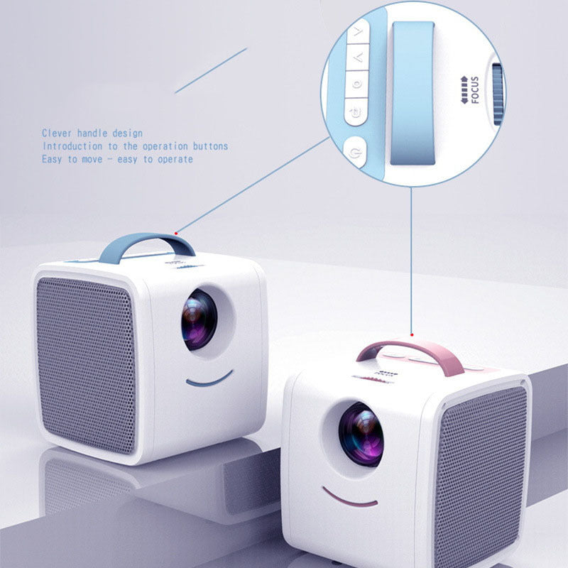 Bärbar projektor för barn med LED-stöd för HD 1080P
