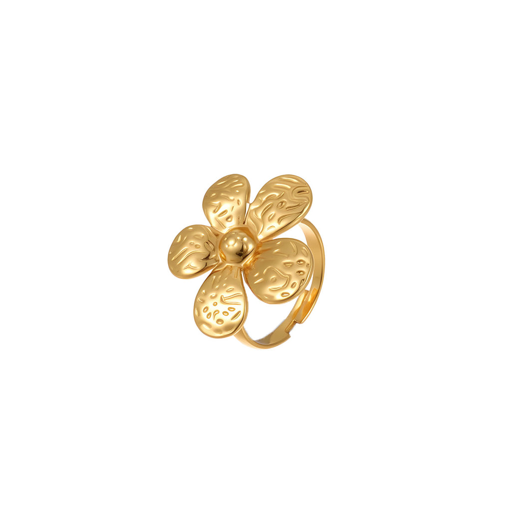 Fashion Geometry Pattern Flower Ocean Ring Open Design Bracelet