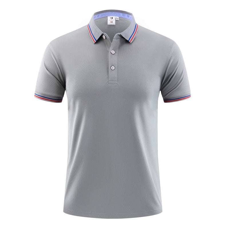 Summer Ice Silk Polo Shirt Overalls