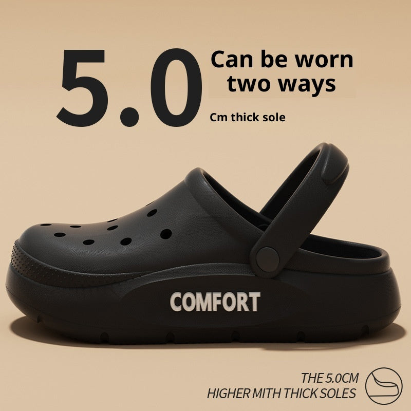 Zapatos Perforados Para Hombre Para Verano Y Uso Al Aire Libre Con Sensación Acolchada Al Caminar
