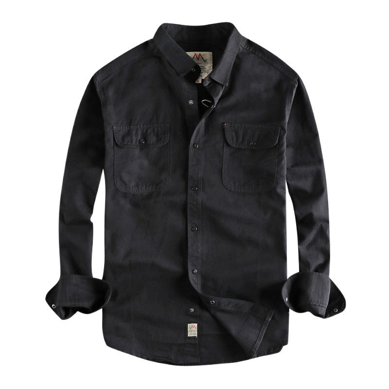 Camisa casual vintage para hombre