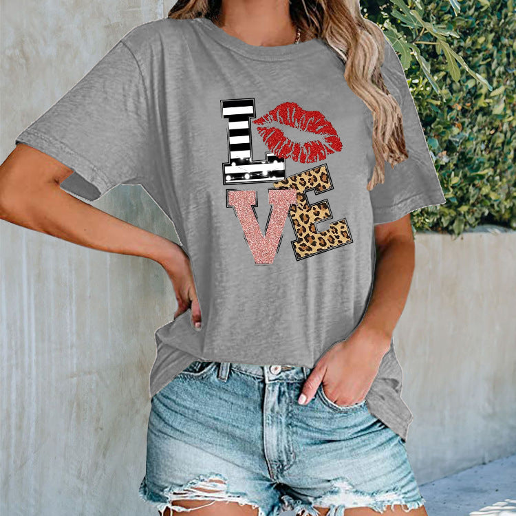 Printed Urban Casual T-shirt Women