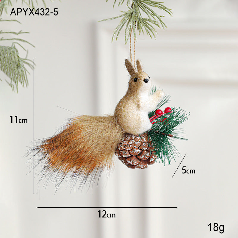 Mode Kreativa Hängande Julgransdekorationer Ekorre