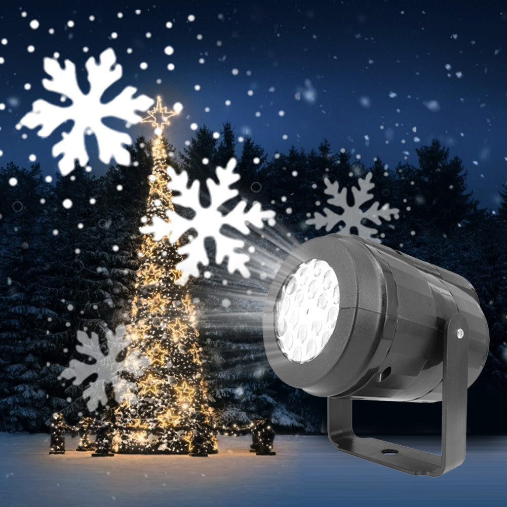 Projecteur LED flocon de neige de Noël – éclairage extérieur et intérieur pour Noël et les fêtes