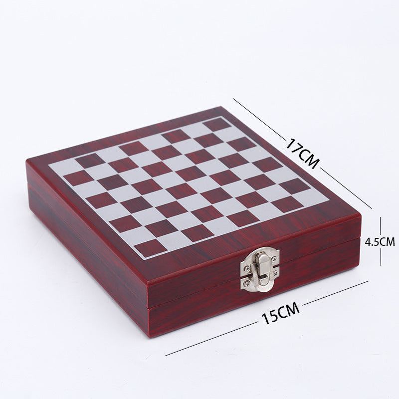Sacacorchos para vino, caja cuadrada de madera