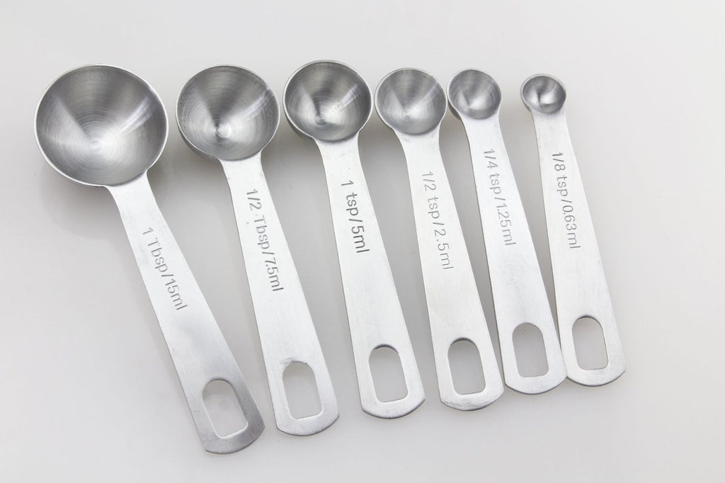 Cucharas medidoras de condimentos de cocina de acero inoxidable