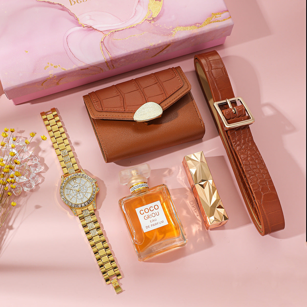 Damklocka Presentset – Elegant Födelsedagsgåva för Kvinnor