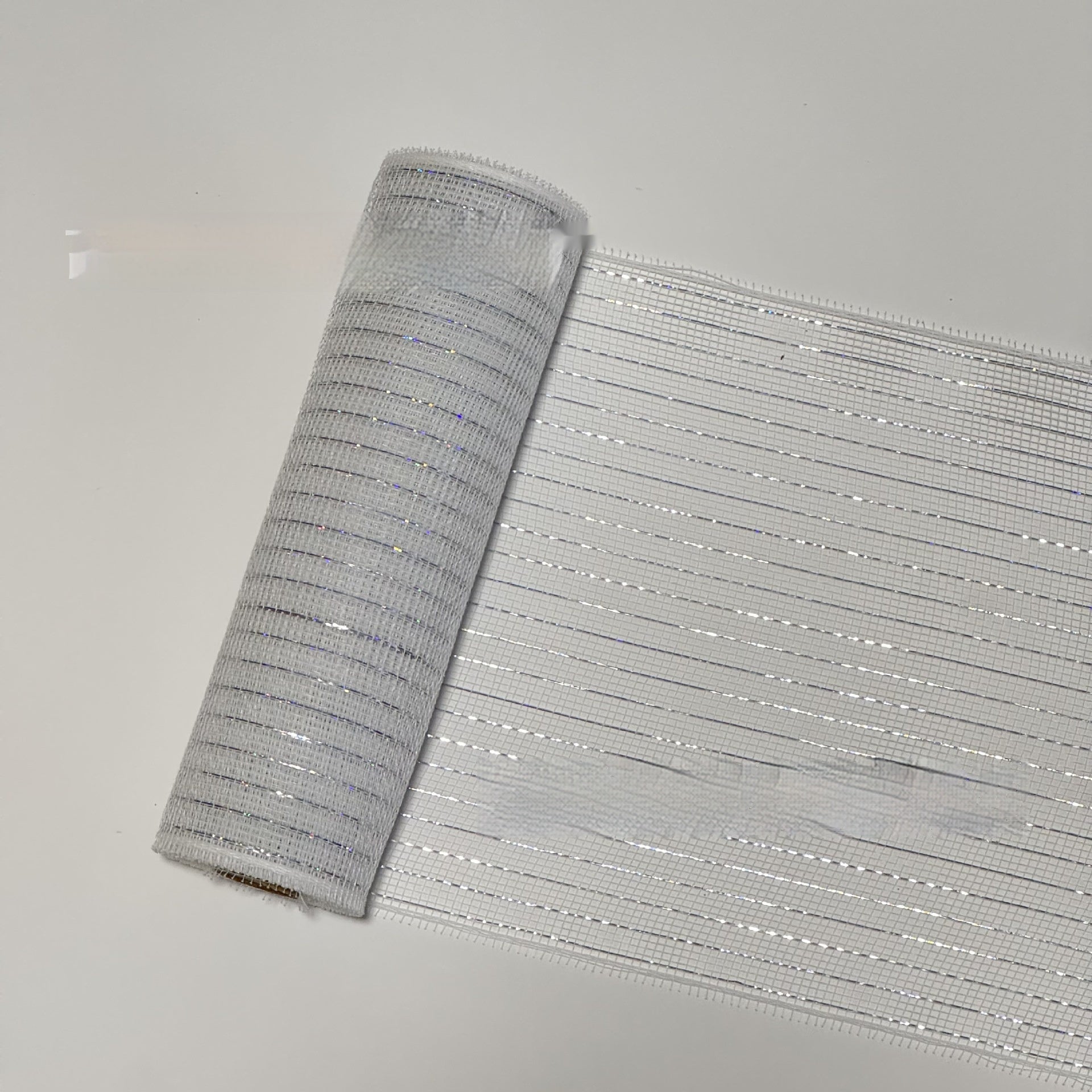 Julgransdekoration Sidenband Färgade band Julscenlayout Nät Rosett Hänge Garnremsa