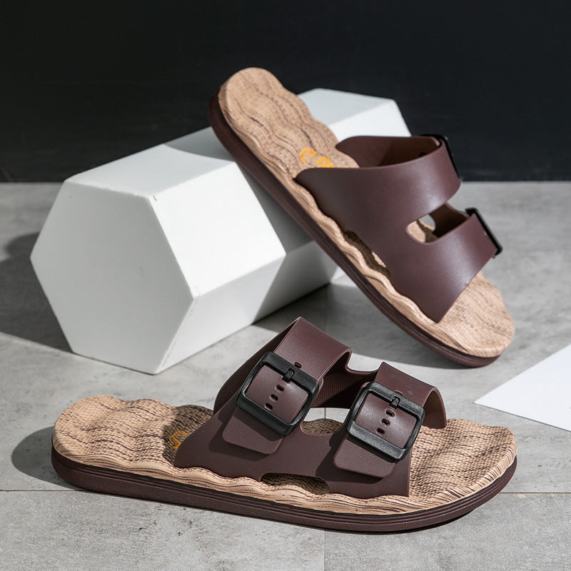 Zapatillas de plataforma antideslizantes y resistentes al desgaste para hombre