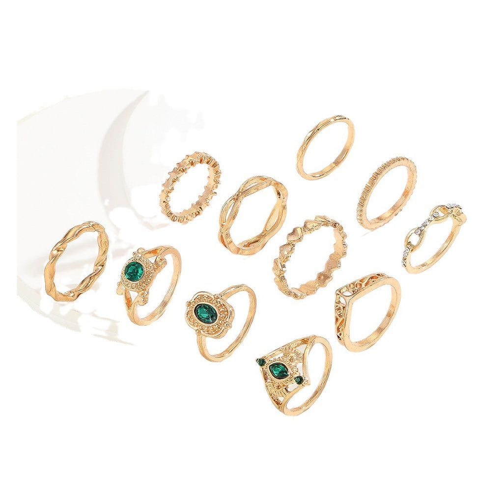 Vintage Diamond Ring Set Personality Accessories