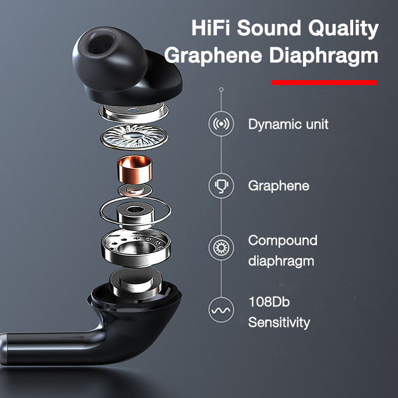 Trådlösa sporthörlurar med nackband