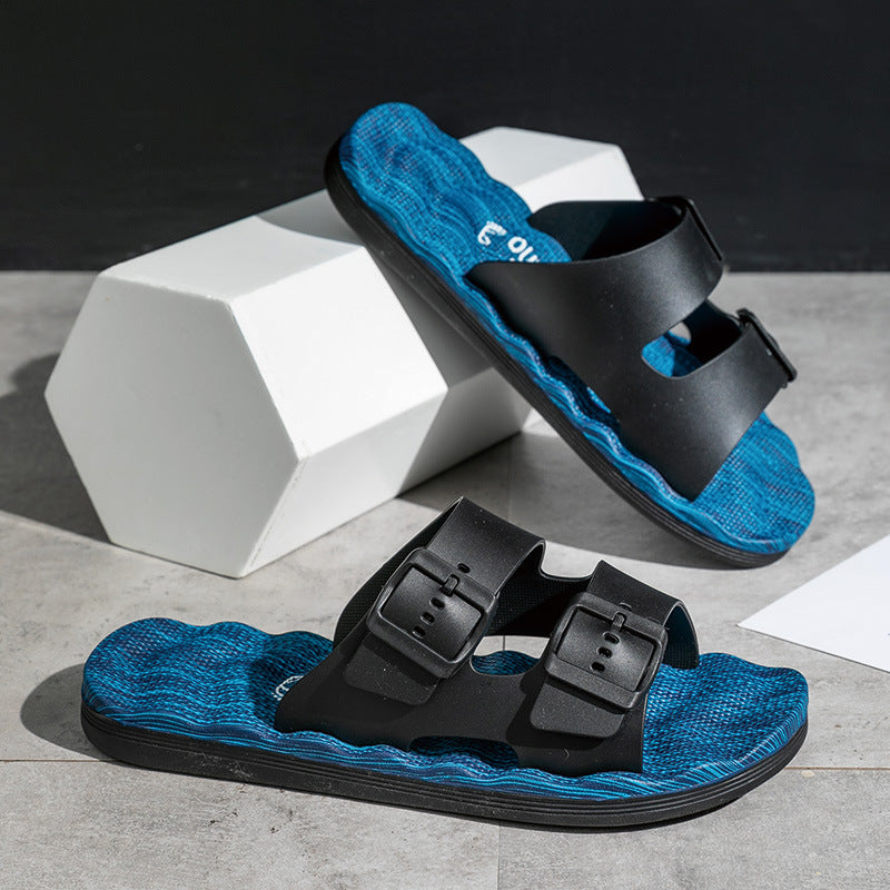 Zapatillas de plataforma antideslizantes y resistentes al desgaste para hombre
