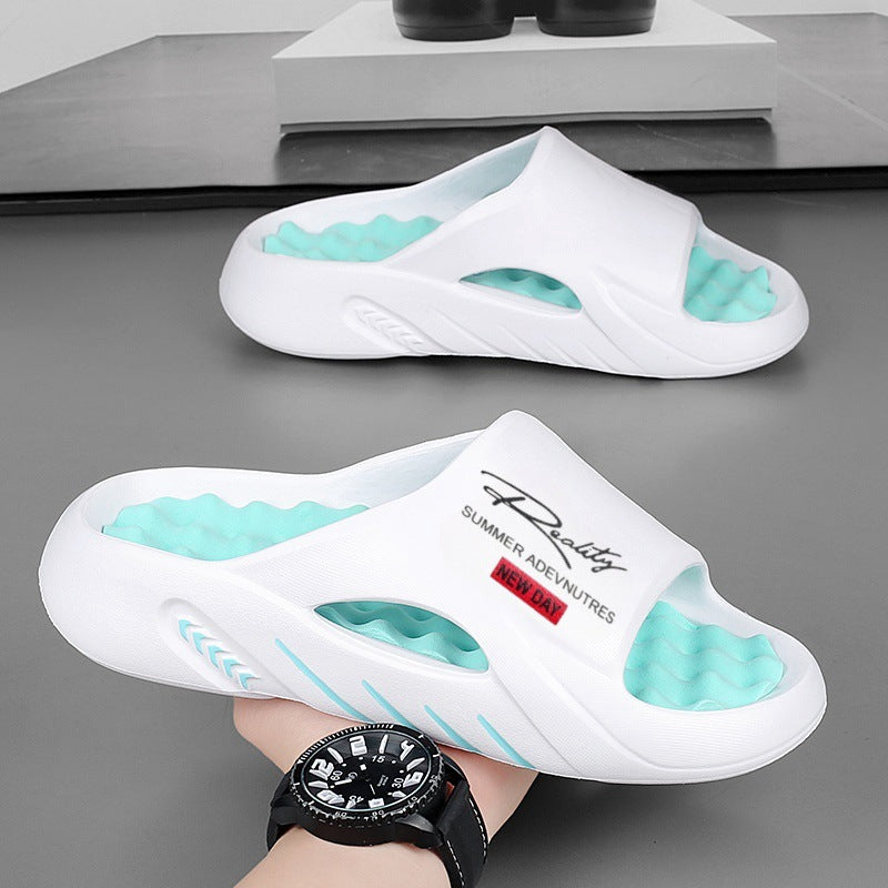 Pantuflas de masaje para pies para hombre, antideslizantes y desodorizantes
