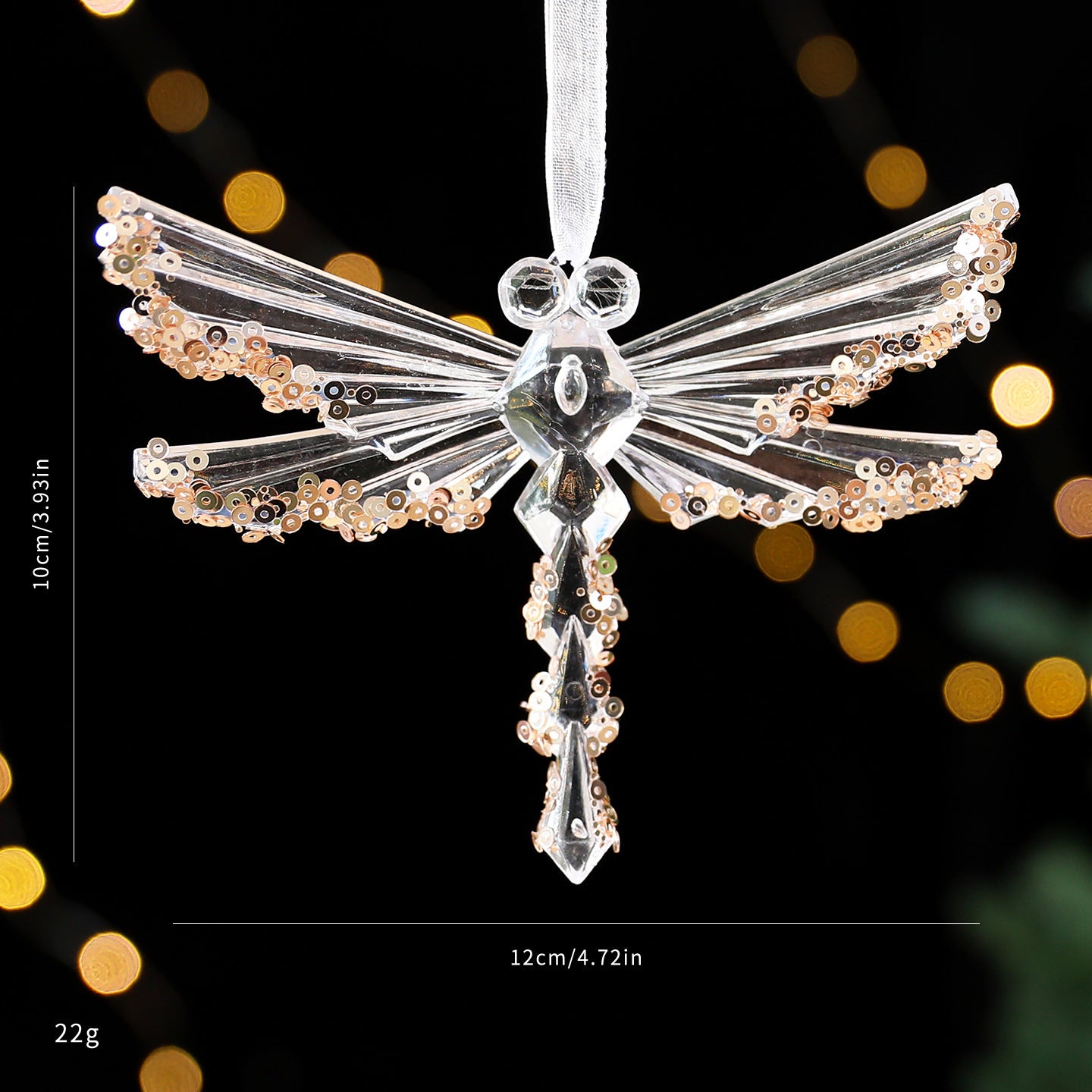 Juldekoration – Paljettbehängt Akrylhänge för Gran, Paket och Inredning