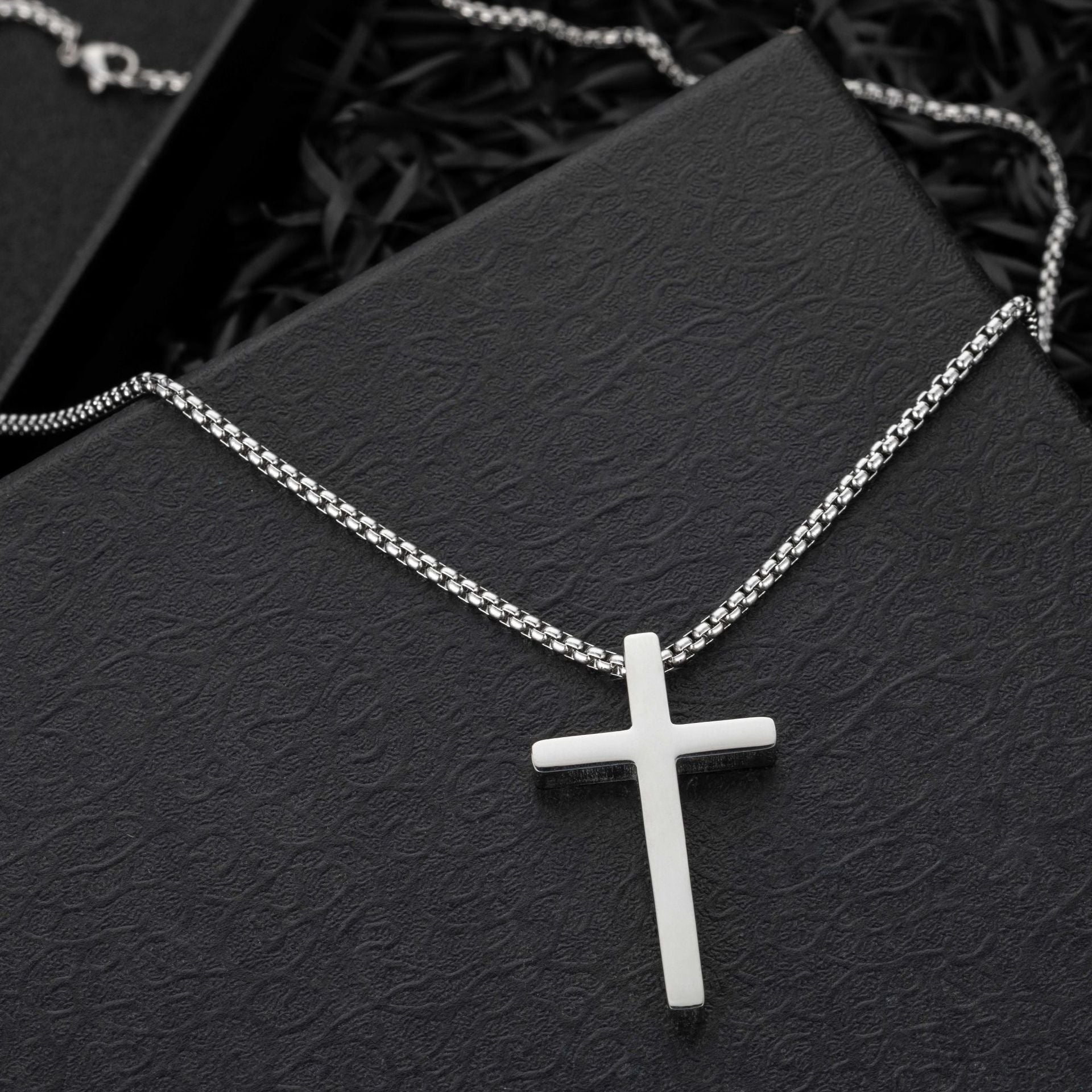 Simple Box Chain Stainless Steel Necklace