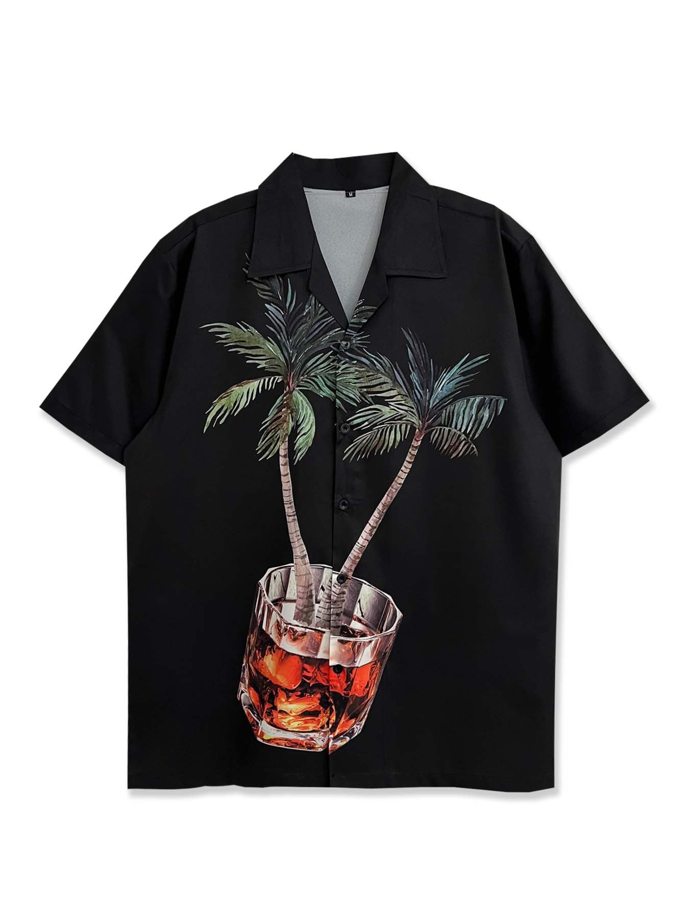Camisa estampada con estilo vintage retro de dibujos animados
