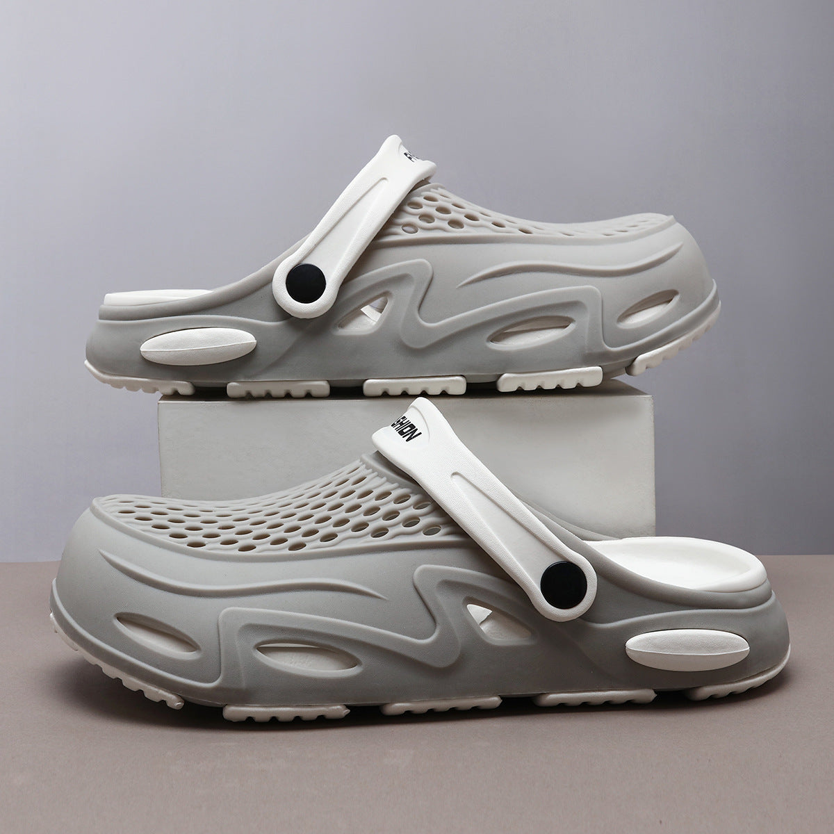 Chanclas de playa transpirables, antideslizantes y de punta cerrada para hombre