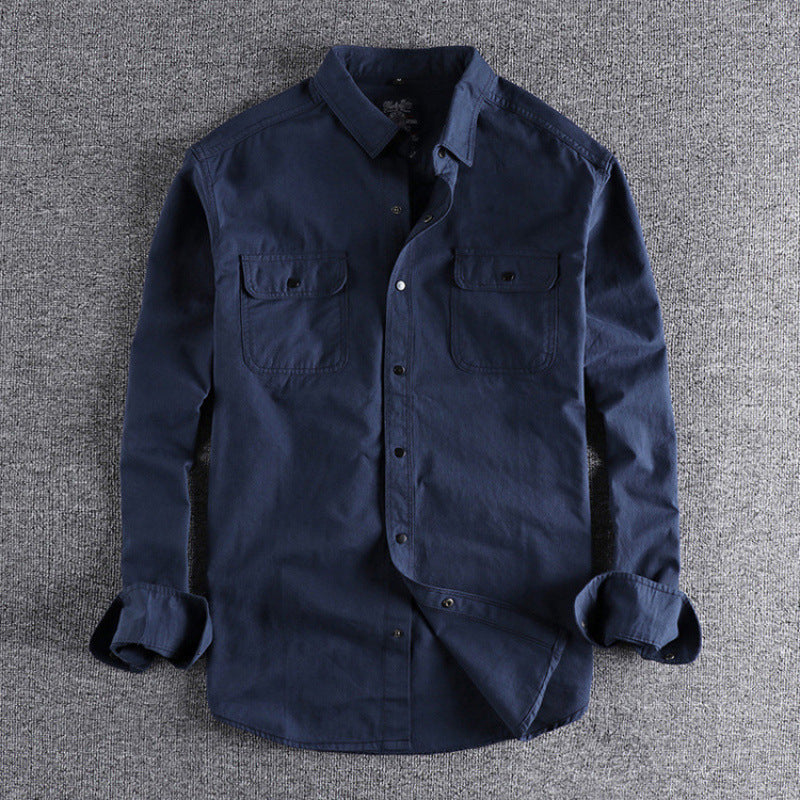 Camisa casual vintage para hombre