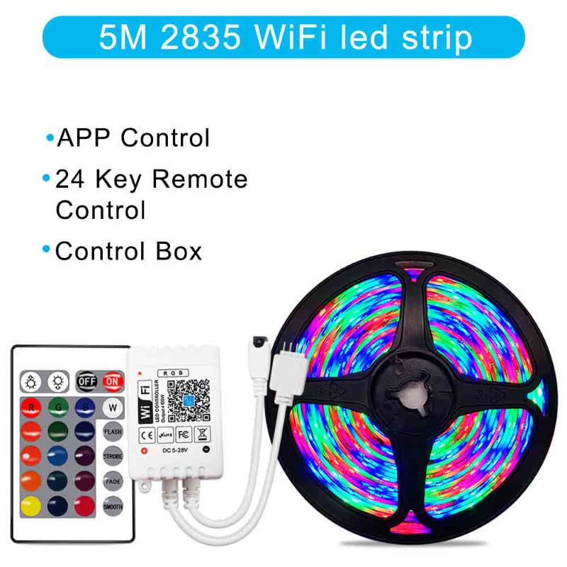 2835 5050 RGB-ljusremsa Smart WiFi LED