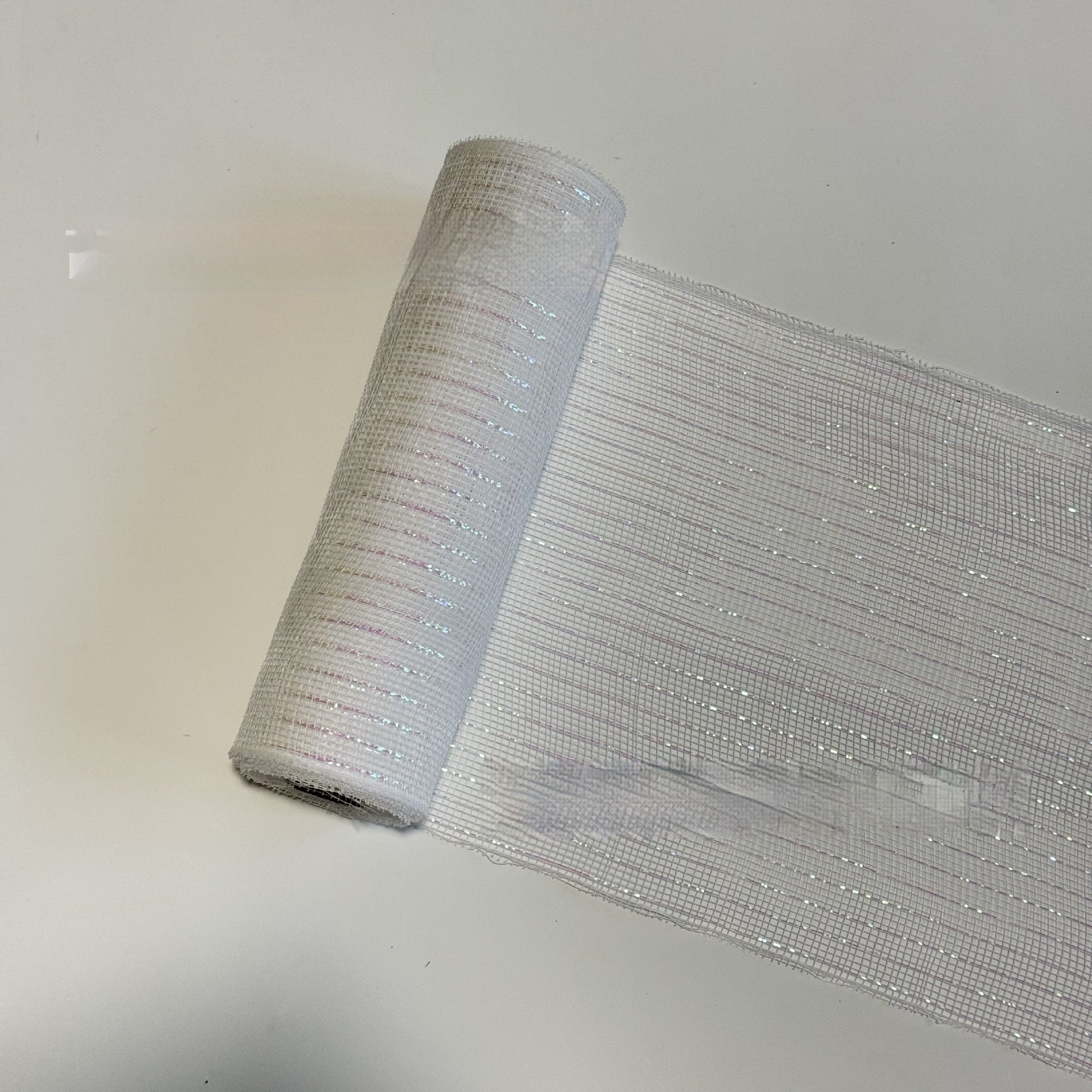 Julgransdekoration Sidenband Färgade band Julscenlayout Nät Rosett Hänge Garnremsa