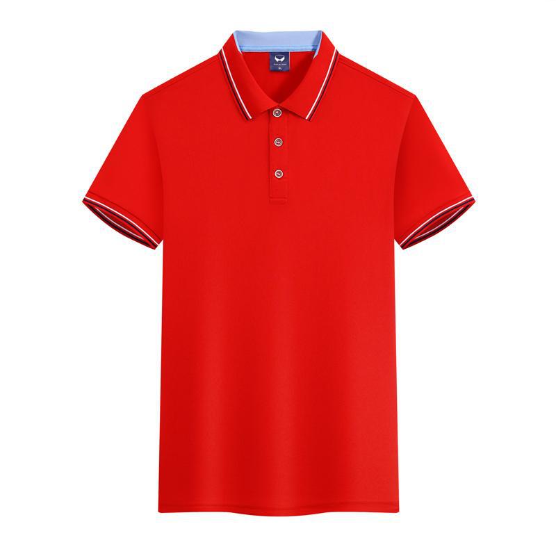 Work Clothes Ice Silk Quick-drying 240g Color Matching Polo Shirt