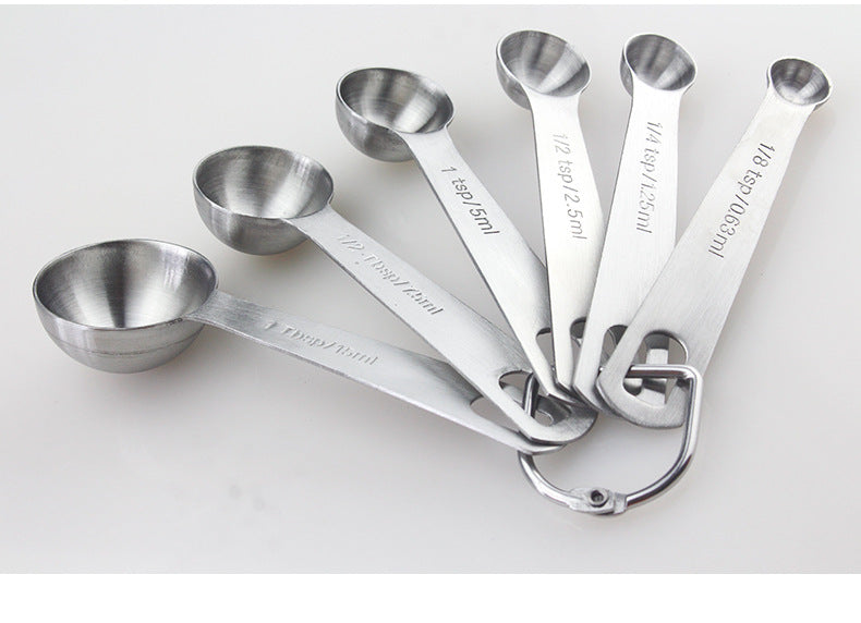 Cucharas medidoras de condimentos de cocina de acero inoxidable