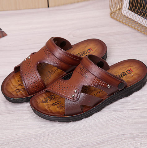 Chanclas de exterior para hombre, informales, de goma, para playa
