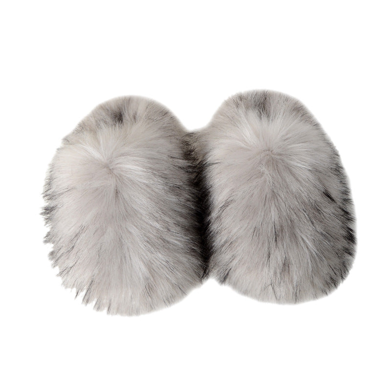 Wollhausschuhe Winter-Hausschuhe aus Samt, warm, rutschfest, mit Zehenabdeckung, Wollschuhe