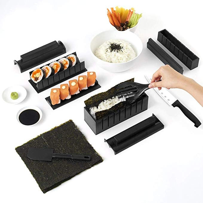Kits profesionales antiadherentes para hacer sushi de 11 piezas