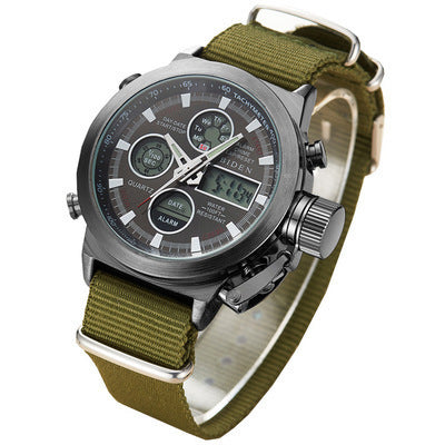 Militär armbandsur Army Green Analog Digital