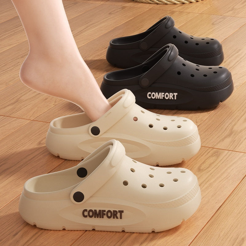 Zapatos Perforados Para Hombre Para Verano Y Uso Al Aire Libre Con Sensación Acolchada Al Caminar