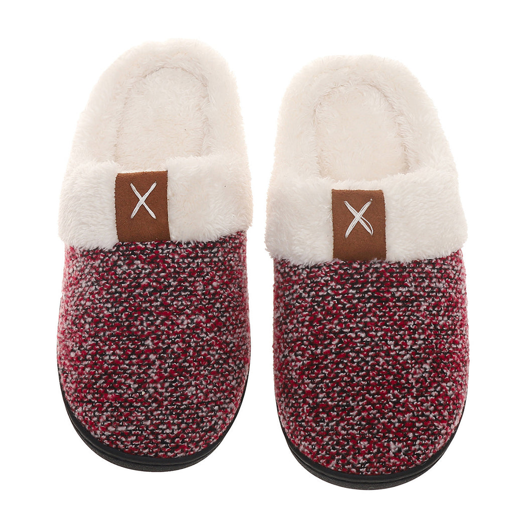 Pantuflas de peluche de invierno, moda, suela gruesa, cálidas, para mujer y hombre, zapatillas de casa para interior y dormitorio