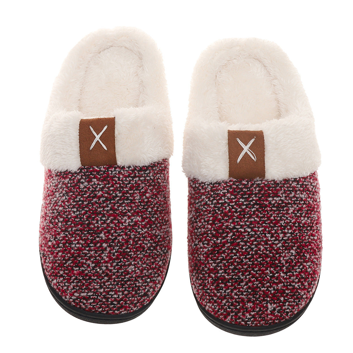 Pantuflas de peluche de invierno, moda, suela gruesa, cálidas, para mujer y hombre, zapatillas de casa para interior y dormitorio