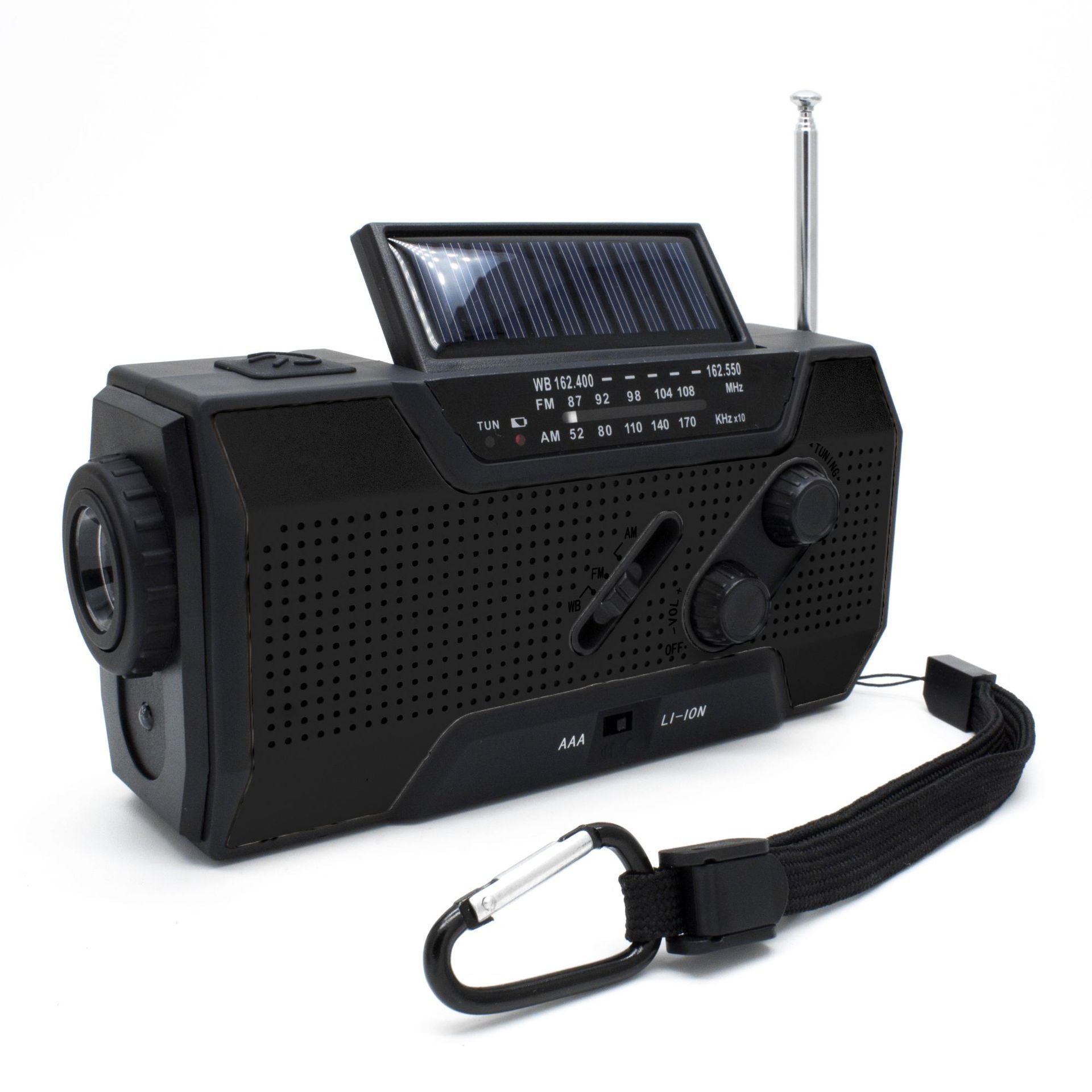 Handvevd solradio