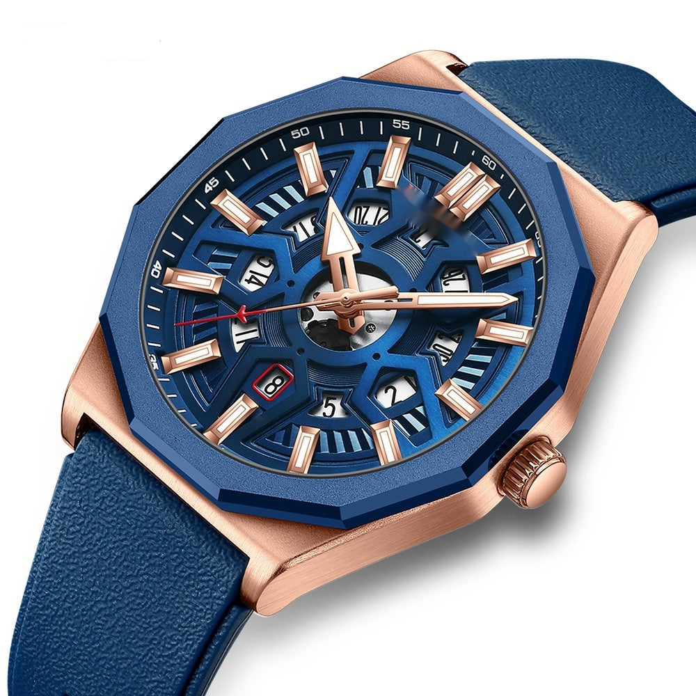 Med 30M vattentäthet och belagt glas är klockan byggd för att hålla