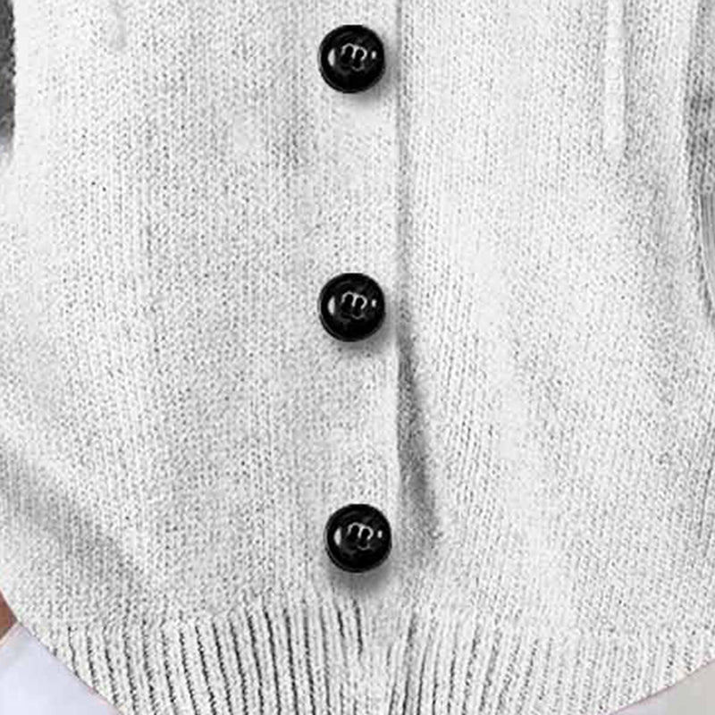 Cárdigan con capucha y botones para mujer, de manga larga y frente abierto, para otoño e invierno