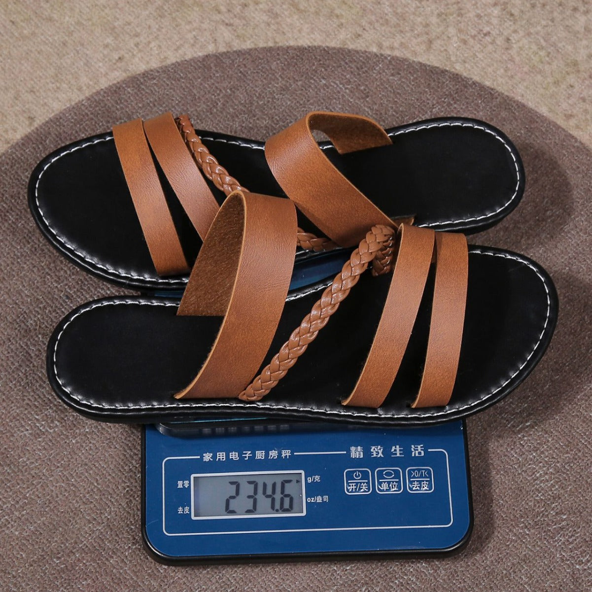 Sandalias planas cómodas de moda de verano para mujer talla grande