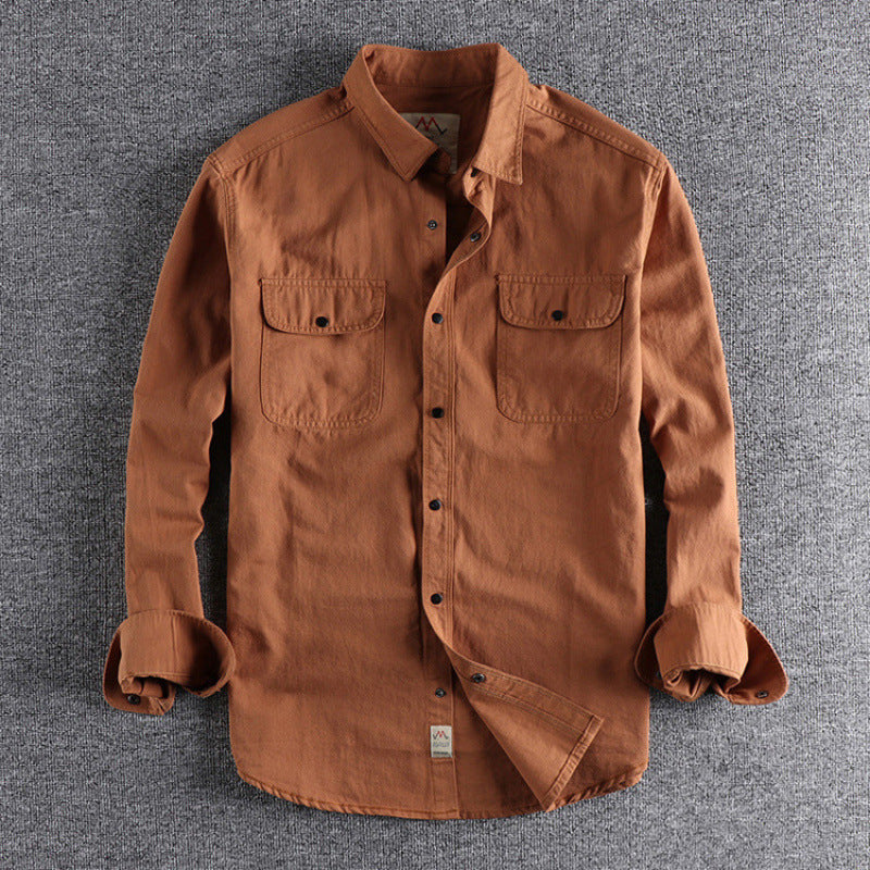 Camisa casual vintage para hombre