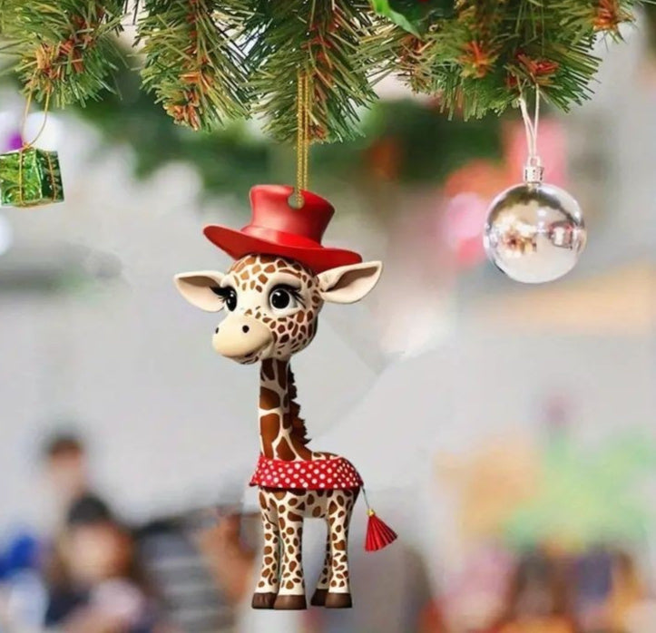 Jul Julgransdekoration Akryl Platta Hängande Dekorationer