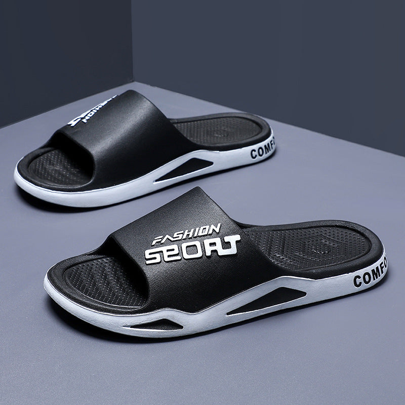 Zapatillas de casa antideslizantes con suela blanda para baño