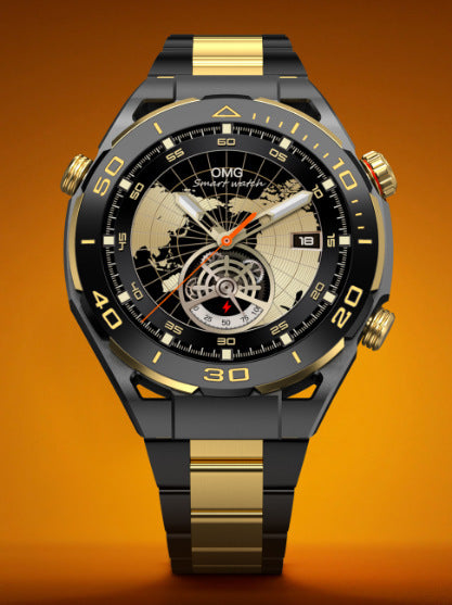 Smart sportklocka med Bluetooth-samtal och stor skärm, utformad för vuxna användare.