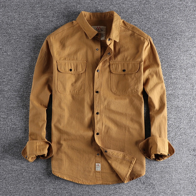 Camisa casual vintage para hombre