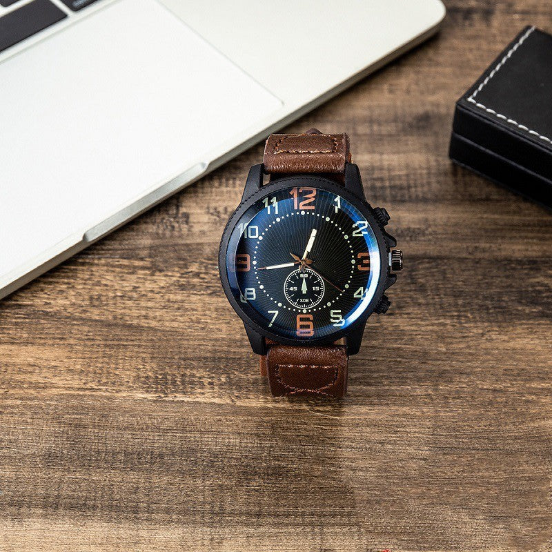 Presentask Set för Herrklocka med Accessoarer