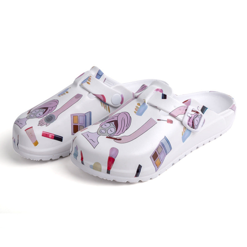Zapatos creativos de enfermera con dibujos animados para mujer
