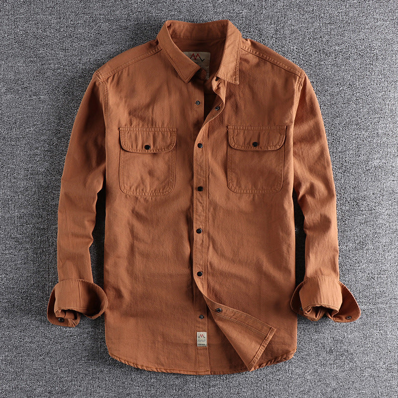 Camisa casual vintage para hombre