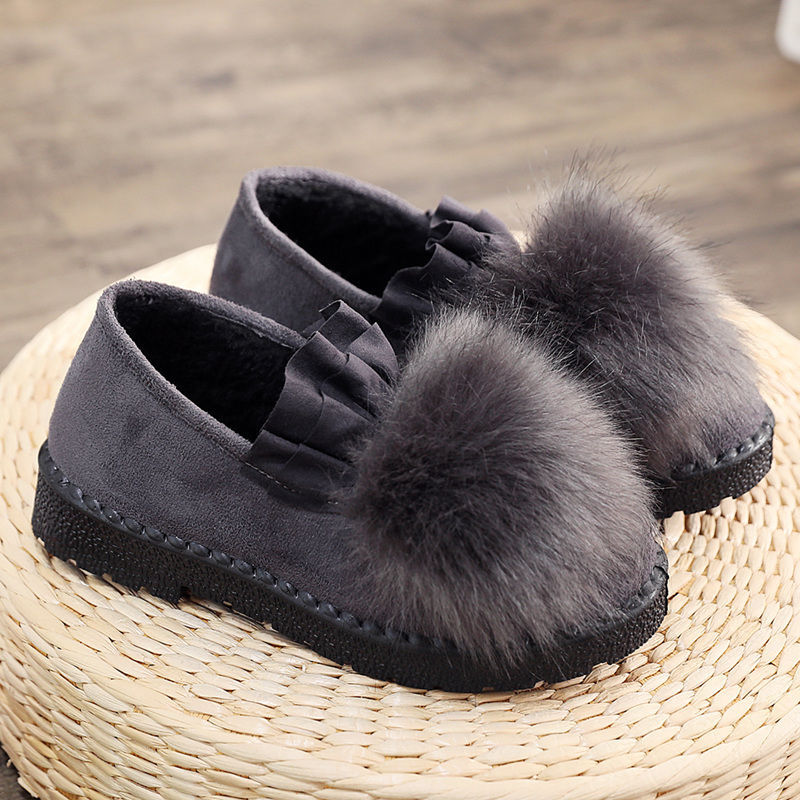Zapatos de invierno tipo beanie para mujer de algodón y forro polar