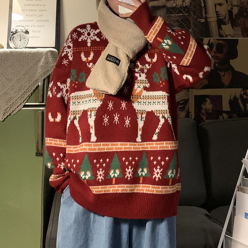 Jultröja för män i lös passform – pullover