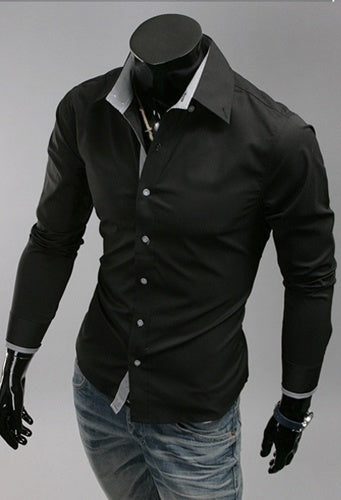 Camisa casual de cuadros para hombre de talla grande