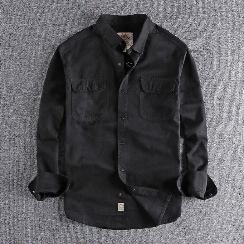 Camisa casual vintage para hombre